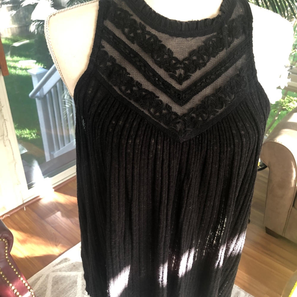 CLOSET CLEAR OUT - NWT Lucky Brand - Sheer high neck sleeveless top